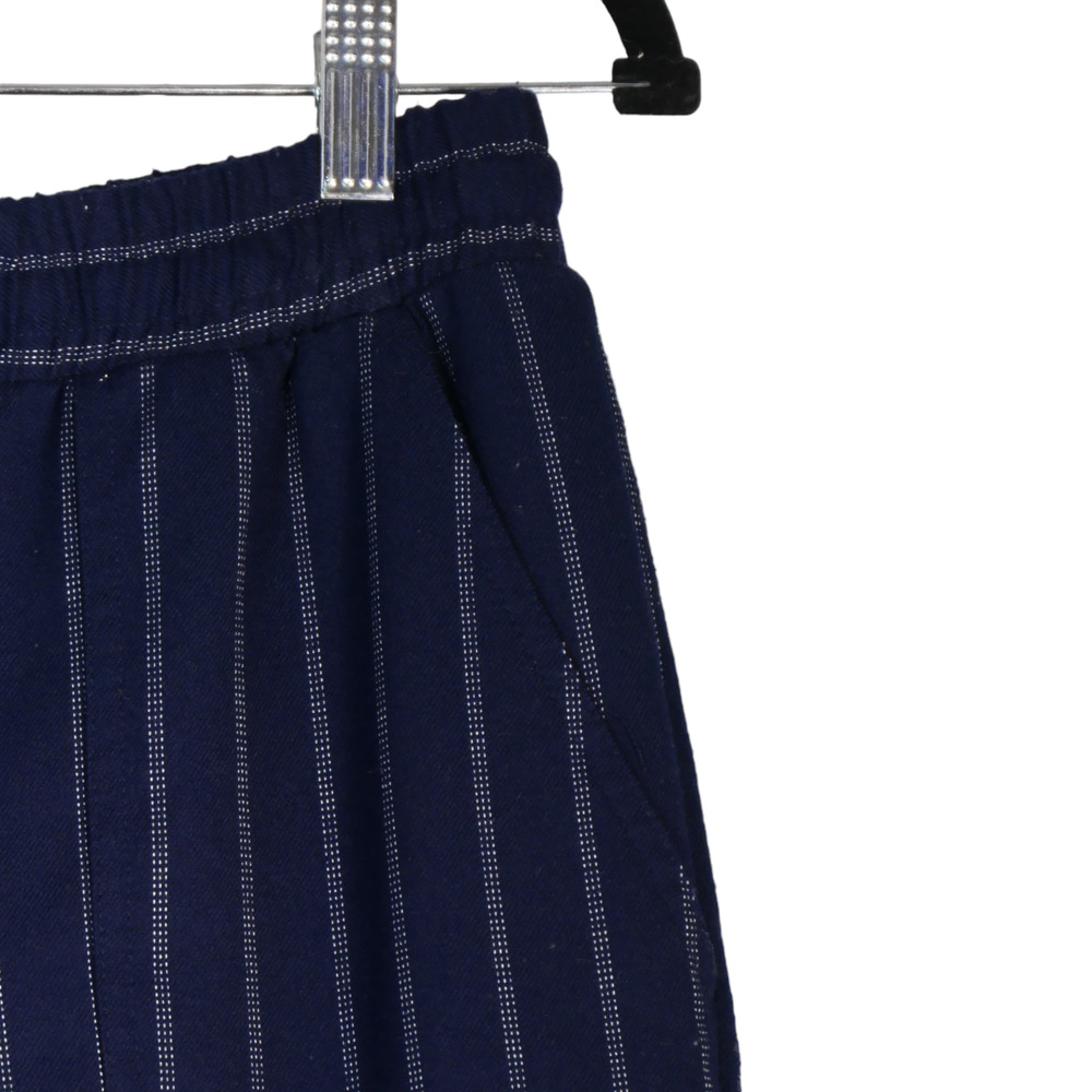 Nine West Joggers Womens Medium Blue White Pinstripes Drawstring Cuffed Pants - Picture 4 of 9